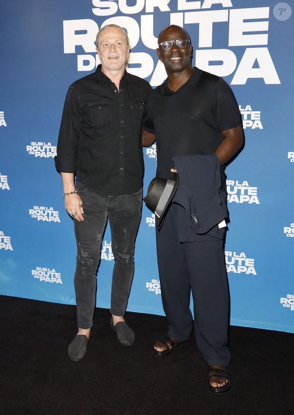 Emmanuel Petit, Lilian Thuram - Avant-Première "Sur la Route de Papa" UGC Bercy à Paris le 16 juin 2025. © Marc Ausset-Lacroix/Bestimage