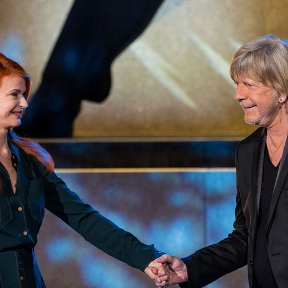 Exclusif - Le chanteur Renaud (Renaud Séchan) et Axelle Red - Tournage de l'émission "Merci Renaud" dans les studios de la Plaine Saint-Denis le 15 novembre 2016, qui sera diffusée le samedi 17 décembre 2016 en prime time sur France 2. © Cyril Moreau / Bestimage