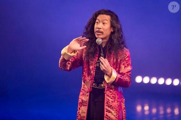 L'humoriste Le Chinois Marrant sur scene avec son spectacle "La Legende de Bun Hay Mean", lors du festival Performance d'Acteur a Cannes (06) le 18/04/2017  - Photo by Syspeo.c/ANDBZ/ABACAPRESS.COM