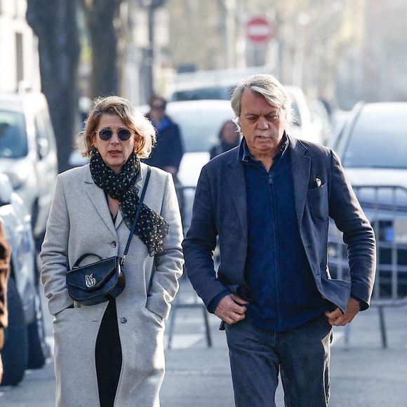 Isabelle Gélinas - Arrivées aux obsèques de Bruno Salomone en l'église Sainte-Anne de Polangis de Joinville-le-Pont (Val-de-Marne) le 23 mars 2026. © Cyril Moreau - Dominique Jacovides / Bestimage