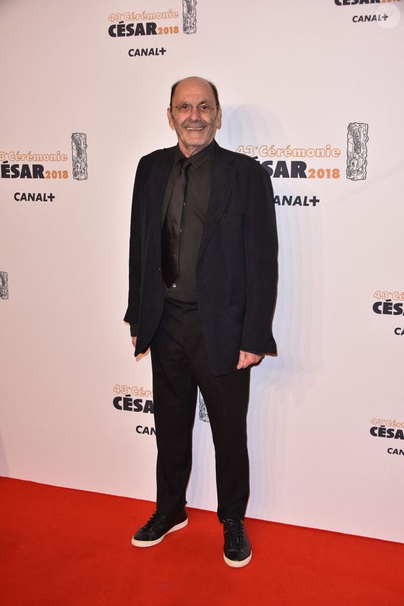 Jean-Pierre Bacri arrivant à la 43e cérémonie annuelle des César du cinéma qui s'est tenue à la salle Pleyel à Paris, en France, le 2 mars 2018. Photo par Berzane-Marechal-Wyters/ABACAPRESS.COM