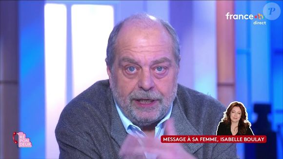 Lors de l’interview, l’ancien garde des Sceaux a tenu à remercier publiquement sa compagne, la chanteuse Isabelle Boulay.

Eric Dupond-Moretti a adressé un tendre message à sa compagne, Isabelle Boulay.