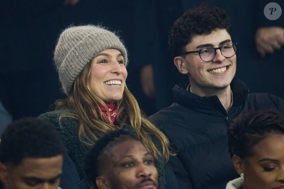 Laury Thilleman (Miss France 2011) et son frère Hugo Thilleman dans les tribunes lors du match de Ligue Des Champions 2024-2025 (LDC) "PSG - Brest (7-0)" au Parc Des Princes, le 19 février 2025.
© Cyril Moreau/Bestimage