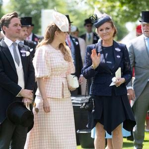 Duchesse d'York, Sarah, Princesse Beatrice (La princesse Beatrice d'York), Edoardo Mapelli Mozzi, Mike Tindall, Courses hippiques royales "Royal Ascot 2025", 1er jour à Ascot, Royaume-Uni, 17 juin 2025. Dana Press / Bestimage