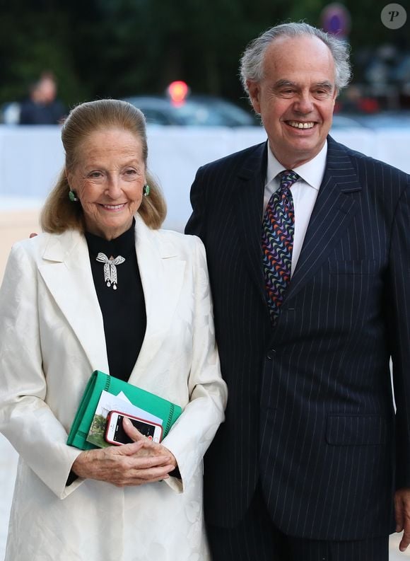 Frédéric Mitterrand et Doris Brynner - Inauguration de la Fondation Louis Vuitton à Paris le 20 octobre 2014. © CYRIL MOREAU / BESTIMAGE