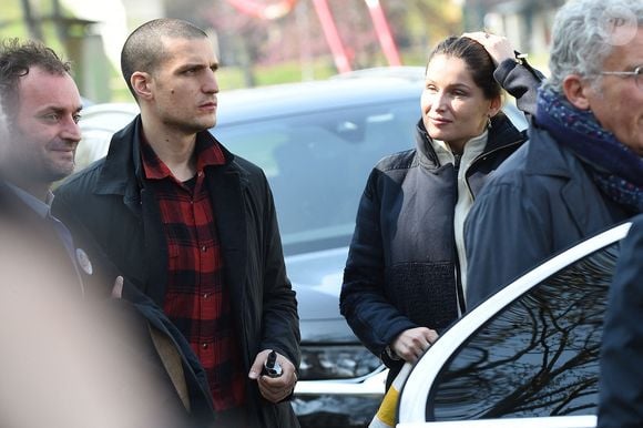 Louis Garrel et Laetitia Casta lors de l'hommage à Agnès Varda à la Cinémathèque française à Paris, France, le 2 avril 2019. Photo by ABACAPRESS.COM