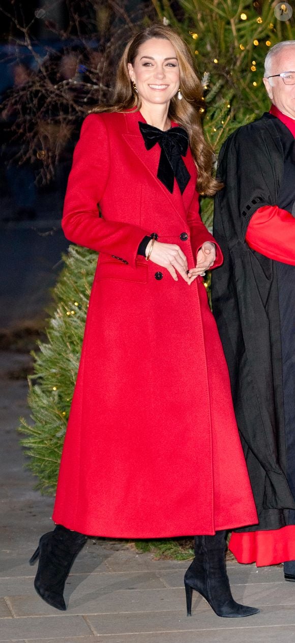 Catherine (Kate) Middleton, princesse de Galles, assiste au service Together At Christmas Carol à l'abbaye de Westminster à Londres, Royaume-Uni, le 6 décembre 2024. © Justin Goff/GoffPhotos/Bestimage