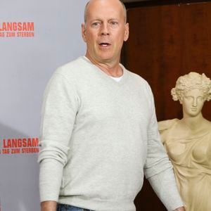 Bruce Willis lors du  Photocall de 'A Good Day To Die Hard' a Berlin en Allemagne le 5 Fevrier 2013. Photo API / BESTIMAGE