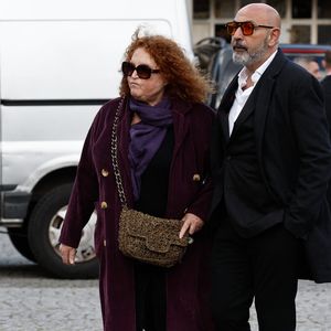 Valérie Mairesse - Obsèques d'Isabelle Mergault à la Coupole du Père-Lachaise à Paris le 30 mars 2026. © Cyril Moreau - Dominique Jacovides / Bestimage