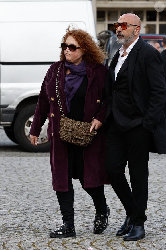Valérie Mairesse - Obsèques d'Isabelle Mergault à la Coupole du Père-Lachaise à Paris le 30 mars 2026. © Cyril Moreau - Dominique Jacovides / Bestimage