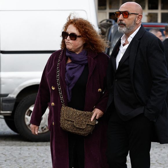 Valérie Mairesse - Obsèques d'Isabelle Mergault à la Coupole du Père-Lachaise à Paris le 30 mars 2026. © Cyril Moreau - Dominique Jacovides / Bestimage