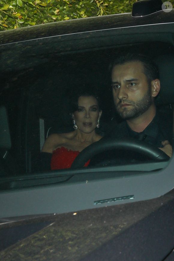 Kris Jenner à sa soirée d'anniversaire à Beverly Hills, dans la maison de Jeff Bezos, le 8 novembre 2025. © Backgrid USA / Bestimage