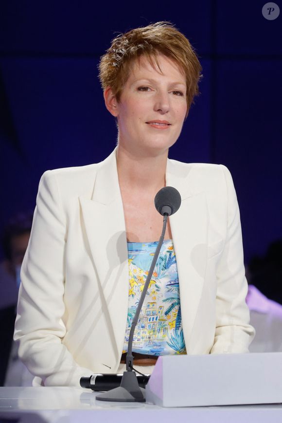 Natacha Polony - Conférence de presse de rentrée de BFMTV saison 2021/2022 à l'Altice Campus à Paris, France, le 25 août 2021. © Christophe Clovis/Bestimage