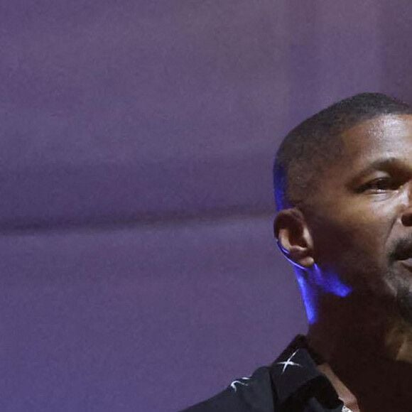 Jamie Foxx lors de la célébration de la vie du millionnaire de Miami JR Ridinger au Faena Forum à Miami, le 9 octobre 2022.