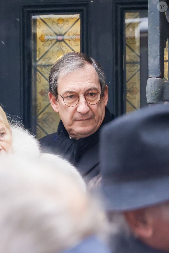 Nicolas Bazire aux obsèques de Marie-Josèphe Balladur, la femme d'E.Balladur, en l'église Notre Dame de l'Annonciation à Paris, France, le 7 janvier 2026. © Jack Tribeca/Bestimage