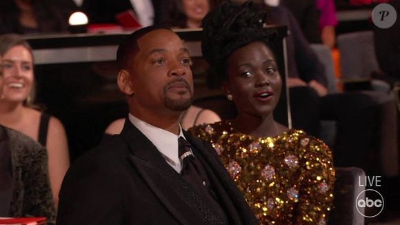 Moment de sidération aux Oscars 2022: Will Smith frappe Chris Rock sur scène le 27 mars 2022. 
Bestimage