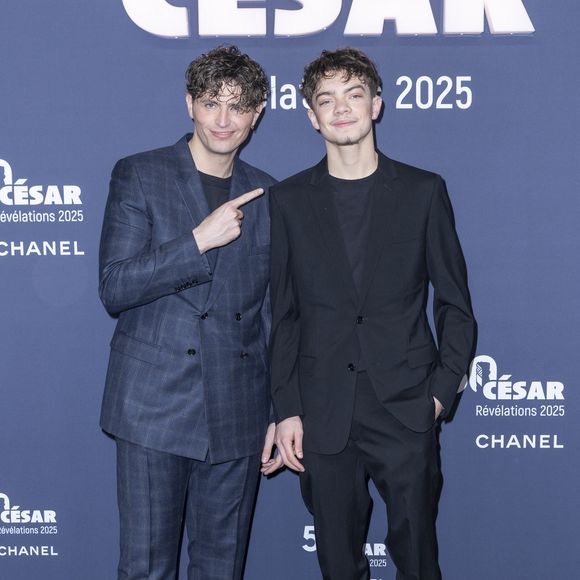 Raphaël Quenard et  Diego Murgia - Photocall de la soirée "Cesar Révélations 2025" au Trianon à Paris le 20 janvier 2025.

© Olivier Borde / Bestimage