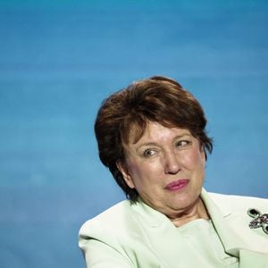 Roselyne Bachelot lors de la plénière de clôture du 49ème Congrès Selectour à l'hôtel Grand Hyatt de Doha, Qatar, le 30 novembre 2024. © PsnewZ/Bestimage