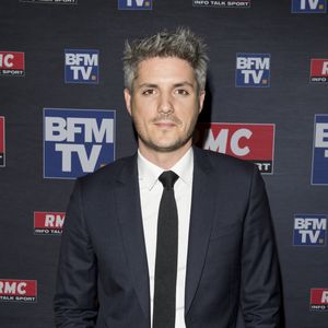 Jean-Baptiste Boursier - Conférence de presse pour la présentation de la "Dream Team" RMC et BFMTV pour la Coupe du monde de football 2018 en Russie (du 14 juin au 15 juillet) au Pavillon Wagram à Paris, France, le 11 avril 2018. © Pierre Perusseau/Bestimage