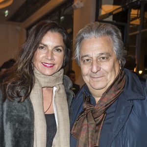 Exclusif - Christian Clavier et sa femme Isabelle de Araujo - People au spectacle "Peau d'âne" lors de la réouverture du théâtre Marigny à Paris. © Olivier Borde - Cyril Moreau / Bestimage