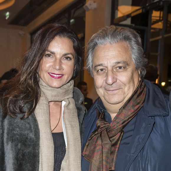 Exclusif - Christian Clavier et sa femme Isabelle de Araujo - People au spectacle "Peau d'âne" lors de la réouverture du théâtre Marigny à Paris. © Olivier Borde - Cyril Moreau / Bestimage