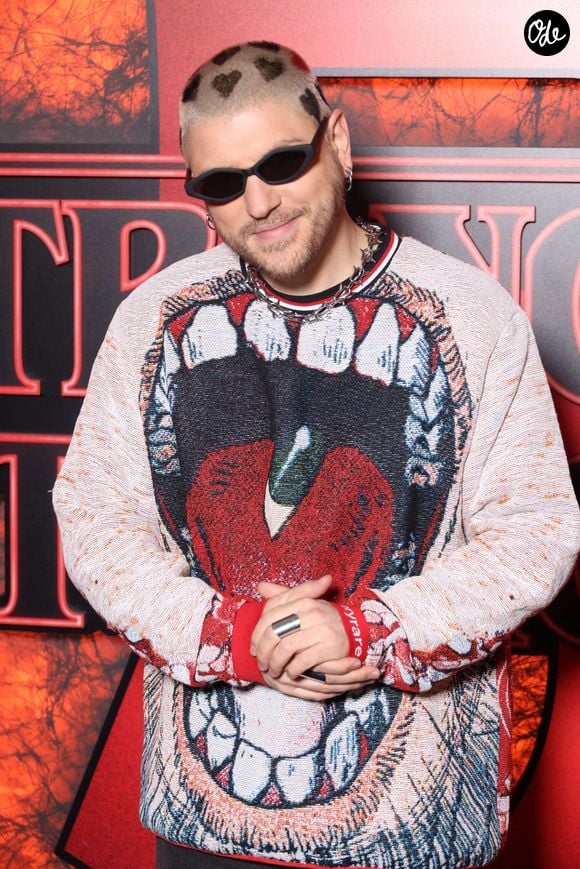 Quentin Mosimann assiste à la première de la série « Stranger Things » de Netflix à Paris, en France, le 18 novembre 2025. Photo de Jérôme Domine/ABACAPRESS.COM