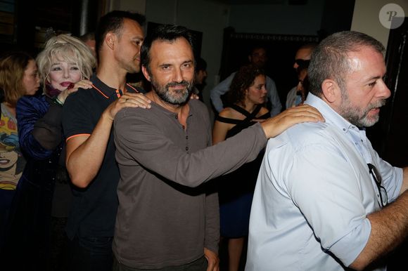 Frederic Lopez participe à la soirée de célébration du 10ème anniversaire de Dans Le Noir ? au restaurant 'Dans le Noir ?' à Paris, France, le 14 juillet 2014. Photo par Jerome Domine/ABACAPRESS.COM