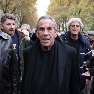 Thierry Ardisson - Marche pour la République et contre l'antisémitisme à Paris le 12 novembre 2023.

© Denis Guignebourg  / Bestimage
