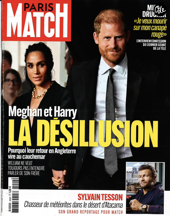 Couverture du magazine Paris Match