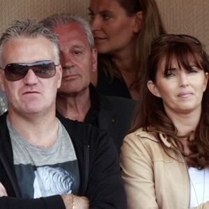 Didier Deschamps et sa femme Claude assistent au tournoi Rolex de Monte Carlo, Monaco, le 18 avril 2009. Photo Marco Piovanotto/ABACAPRESS.COM
