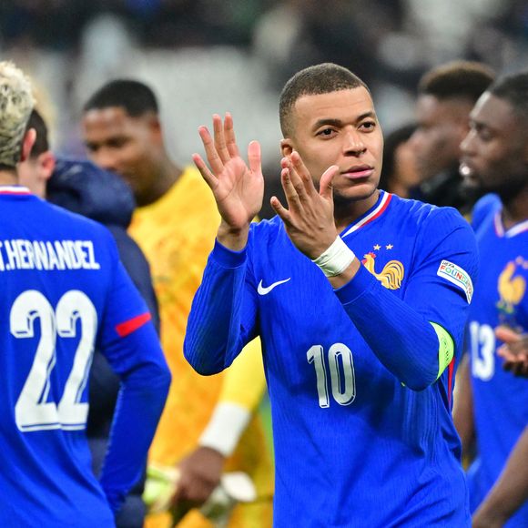 Kylian Mbappé - Quart de finale de la Ligue des Nations de l'UEFA 2025 "France - Croatie (2-0 / tab 5-4)" au Stade de France à Saint-Denis, le 23 mars 2025.
© Christian Liewig/Bestimage
