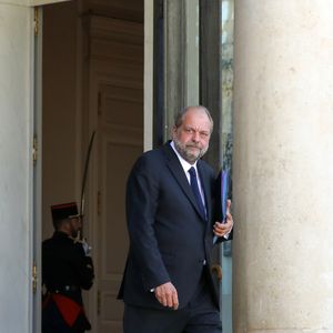 Eric Dupond-Moretti, Garde des Sceaux, ministre de la Justice quitte le conseil des ministres du 7 juillet 2020, au palais de l'Elysée à Paris. © Stéphane Lemouton / Bestimage