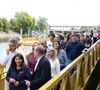 Anne Hidalgo a annoncé qu’elle profiterait elle-même des baignades avant d’aller travailler à l’Hôtel de Ville.

La Maire de Paris, Anne Hidalgo, visite les sites de baignades sur la Seine. Photo par Raphael Lafargue/ABACAPRESS.COM