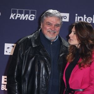 David Douillet et sa femme Vanessa Carrara aux 20e BFM Awards au Grand Palais à Paris, France, le 13 janvier 2025. Photo by Jerome Domine/ABACAPRESS.COM