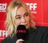 Emmanuelle Beart participe à une interview avec Fred Film Radio pour le film Un silence si bruyant pendant le 42e Festival du film de Turin 2024 le 24 novembre 2024 à Turin, Italie. (Lucia Sabatelli / Bestimage).