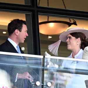 La princesse Eugenie d’York et son mari Jack Brooksbank, - Les célébrités et les membres de la famille royale d'Angleterre assistent au second jour de la course hippique Royal Ascot , le 19 juin 2024. (GOFF INF / BESTIMAGE).