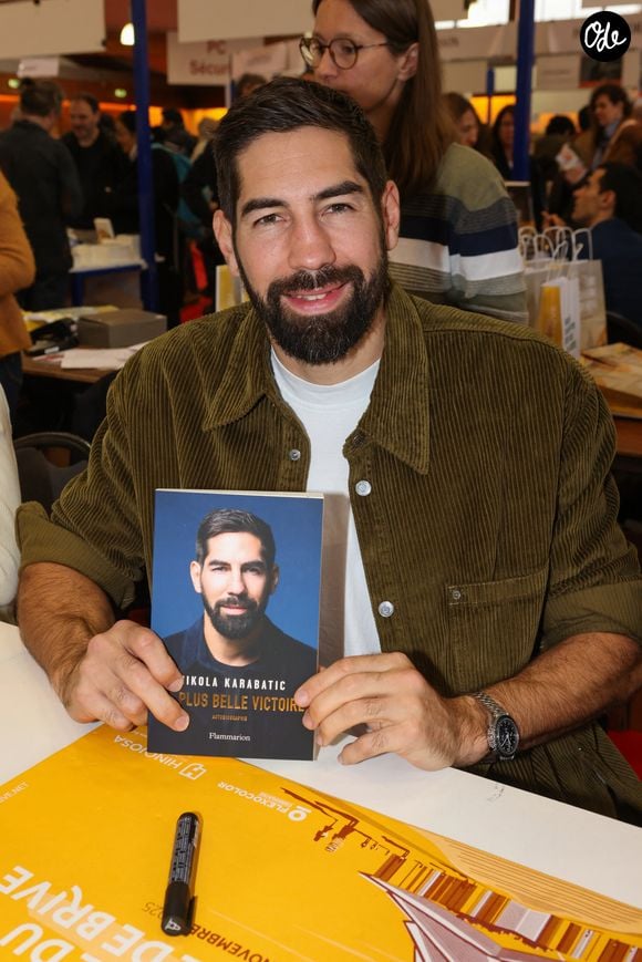 Nikola Karabatic à la Hall Georges Brassens de Brive-la-Gaillarde pour la 43 ème Foire du Livre de Brive, le 8 novembre 2025. © Jean-Marc Lhomer/Bestimage