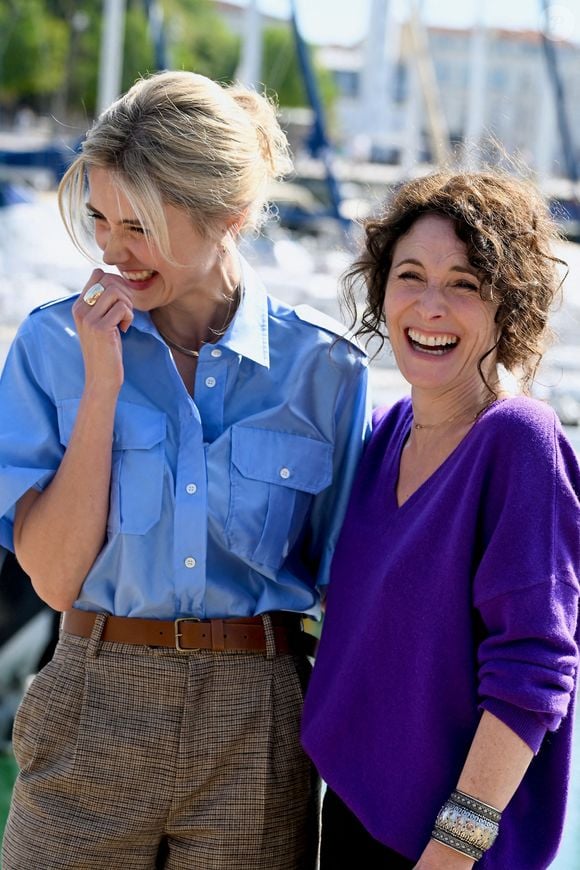 Sabine Perraud et Elsa Lunghini le 14 septembre 2024 à La Rochelle, France. Photo par Franck Castel/ABACAPRESS.COM