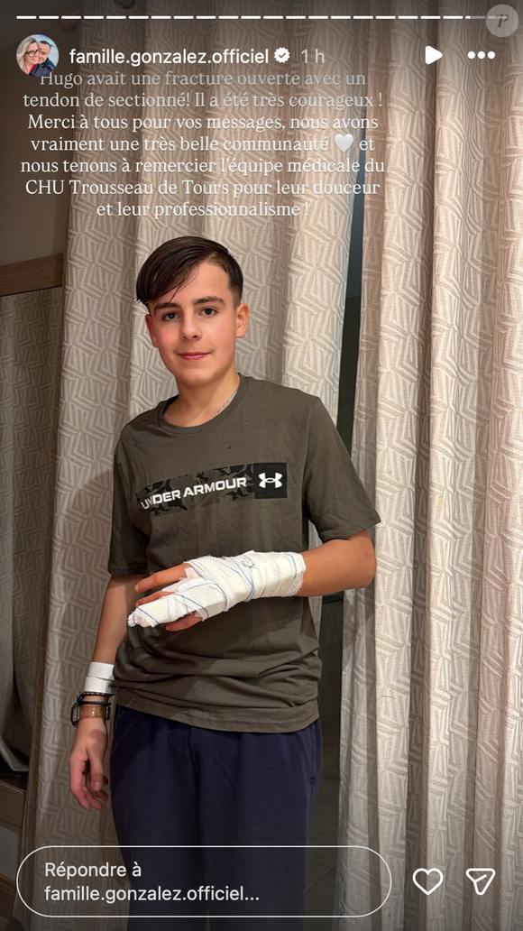 Le lendemain, Hugo a été pris en charge pour l’opération prévue au CHU.

Capture Instagram - Melanie Gonzalez