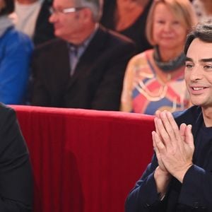 Exclusif - Julian Bugier et Pauline Deroulede - Enregistrement de l'émission Vivement dimanche au studio rive gauche presentée par M. Drucker avec une diffusion sur France 3 le 23 novembre. © Guillaume Gaffiot/Bestimage