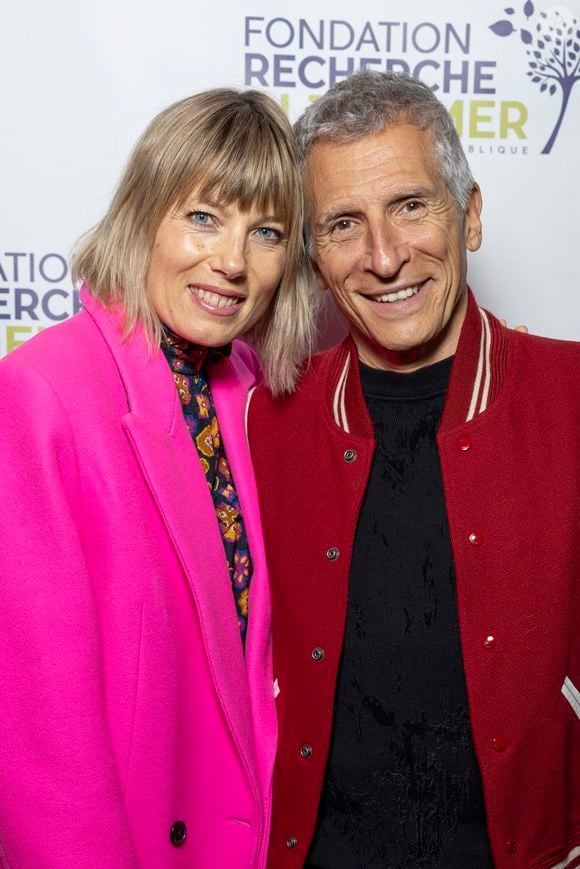 Nagui et sa femme Mélanie Page au photocall du concert du gala des 20 ans de la fondation Recherche Alzheimer "2 générations chantent pour la 3ème" à l'Olympia à Paris le 18 mars 2024.

© Cyril Moreau / Bestimage