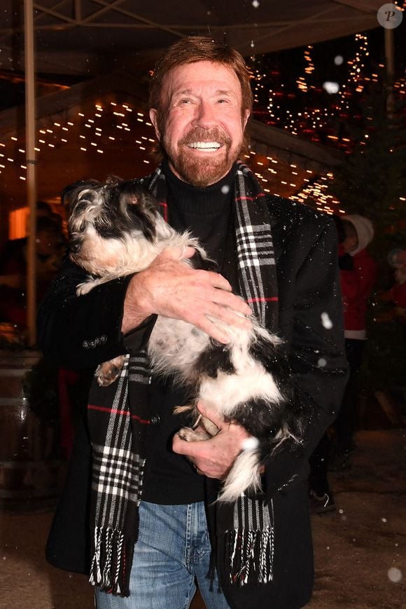 Chuck Norris à l'ouverture du marché de Noël de Gut Aiderbichl le 12 novembre 2019 à Henndorf at Wallersee, en Autriche. Photo by A-way!/Splash News/ABACAPRESS.COM