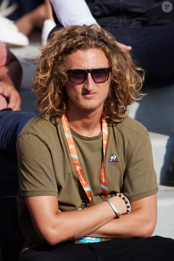 Joalukas Noah - Personnalités dans les tribunes lors des internationaux de tennis de Roland Garros le 29 mai 2023.

© Moreau / Jacovides / Bestimage