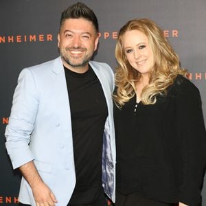 Chris Marques et sa compagne Jaclyn Spencer - Première du film "Oppenheimer" au Grand Rex à Paris le 11 juillet 2023. © Coadic Guirec/Bestimage