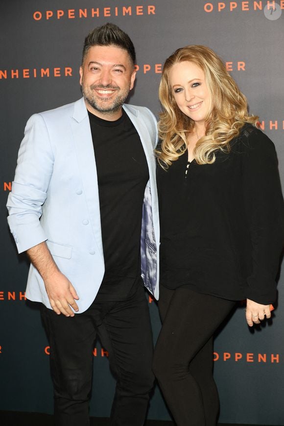 Chris Marques et sa compagne Jaclyn Spencer - Première du film "Oppenheimer" au Grand Rex à Paris le 11 juillet 2023. © Coadic Guirec/Bestimage