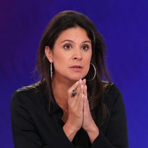 Apolline de Malherbe lors de la conférence de presse de rentrée BFM TV. - RMC du groupe Altice France à Paris, France, le 31 août 2023. © Coadic Guirec/Bestimage