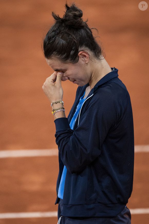 La française Loïs Boisson remporte le quart de finale face à M.Andreeva lors des internationaux de France de Tennis de Roland Garros 2025 (Jour 11), à Paris, France, le 4 juin 2025. © Jacovides-Moreau/Bestimage