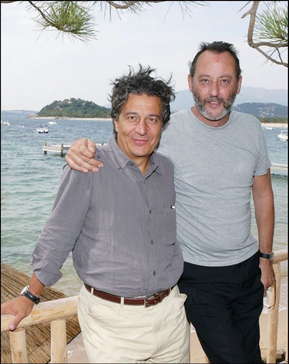 Christian Clavier et Jean Reno - Première du film "L'Enquête corse" en Corse, le 12 septembre 2004. © Jean Louis Macault / Bestimage