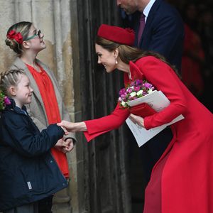 Catherine (Kate) Middleton, princesse de Galles - La famille royale britannique célèbre le 76ème Commonwealth Day à l'abbaye de Westminster à Londres, le 10 mars 2025.