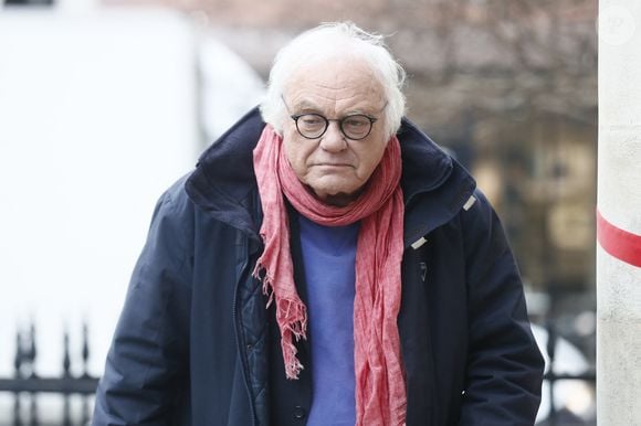 Laurent Cabrol lors des obsèques de Jean-Luc Petitrenaud en l'église Saint-Pierre-du-Gros-Caillou à Paris, le 17 janvier 2025.
© Christophe Clovis/Bestimage
